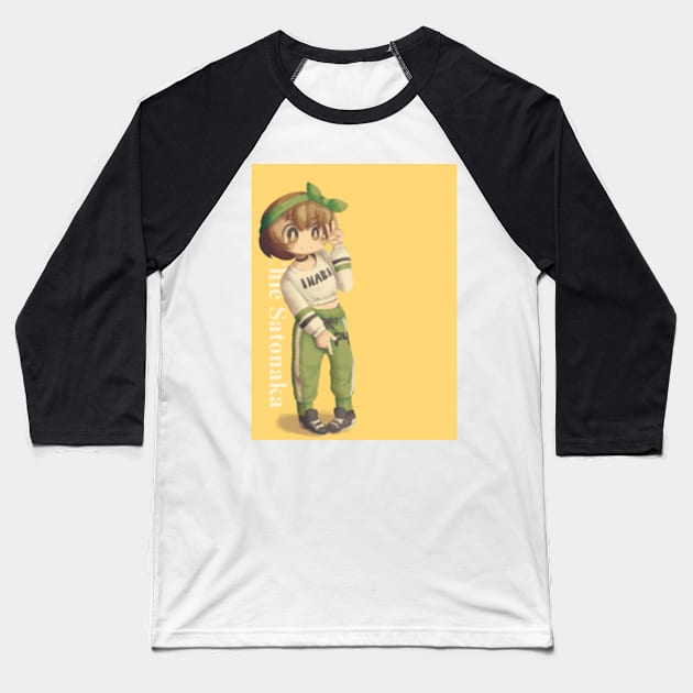 Chie Satonaka Baseball T-Shirt by ShortCake_Cafe